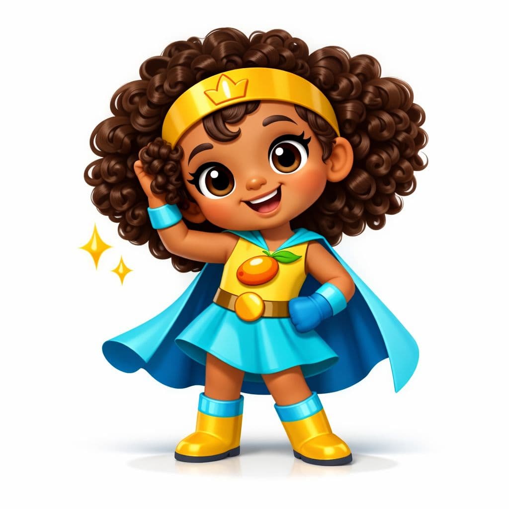 Child with 4C hair